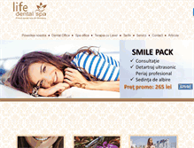 Tablet Screenshot of lifedentalspa.ro